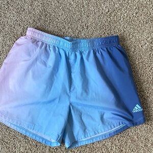Adidas Gradient Blue Athletic Shorts